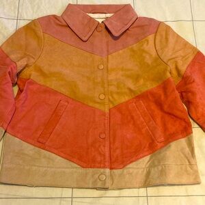 Bonpoint Girls size 10 Suede Jkt